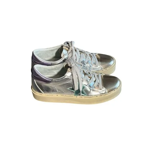 Shu Shop Metallics- Petula Faux Leather Sneaker - Size 7 - Picture 7 of 10